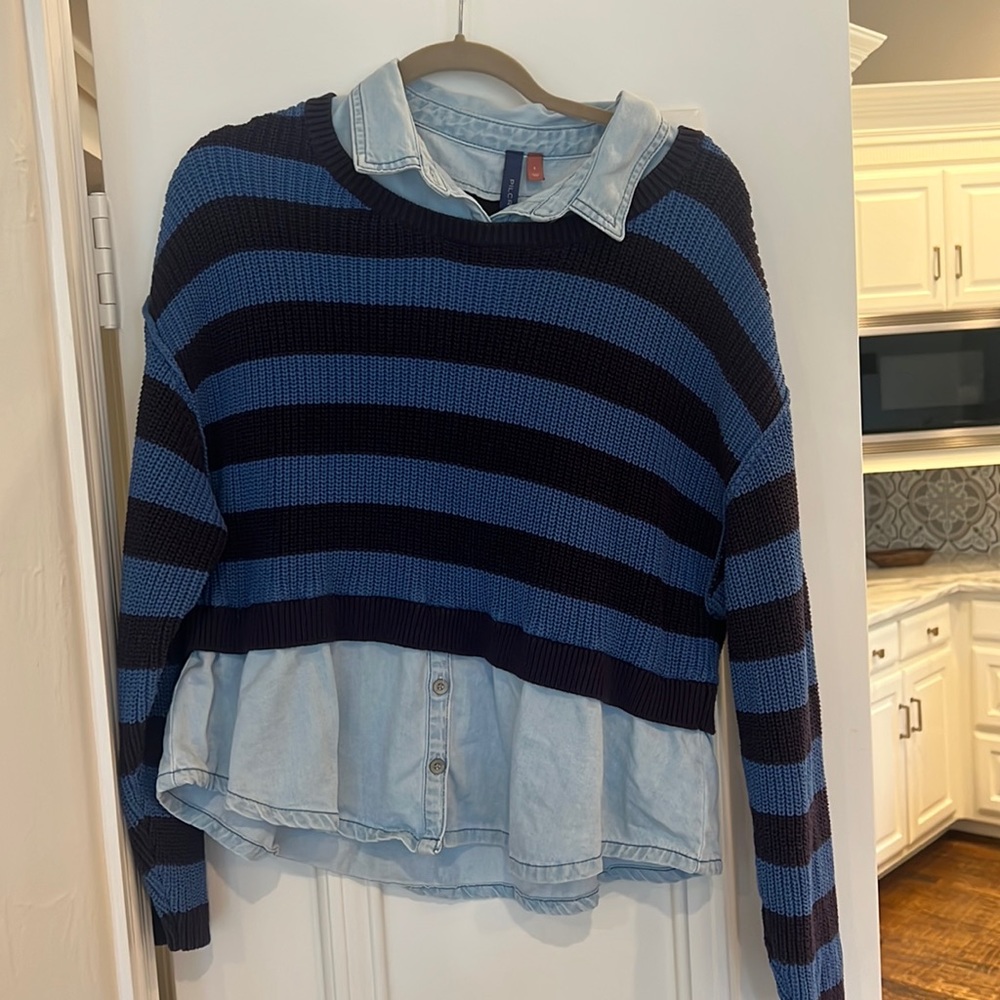 Anthropologie Pilcro 2fer striped sweater